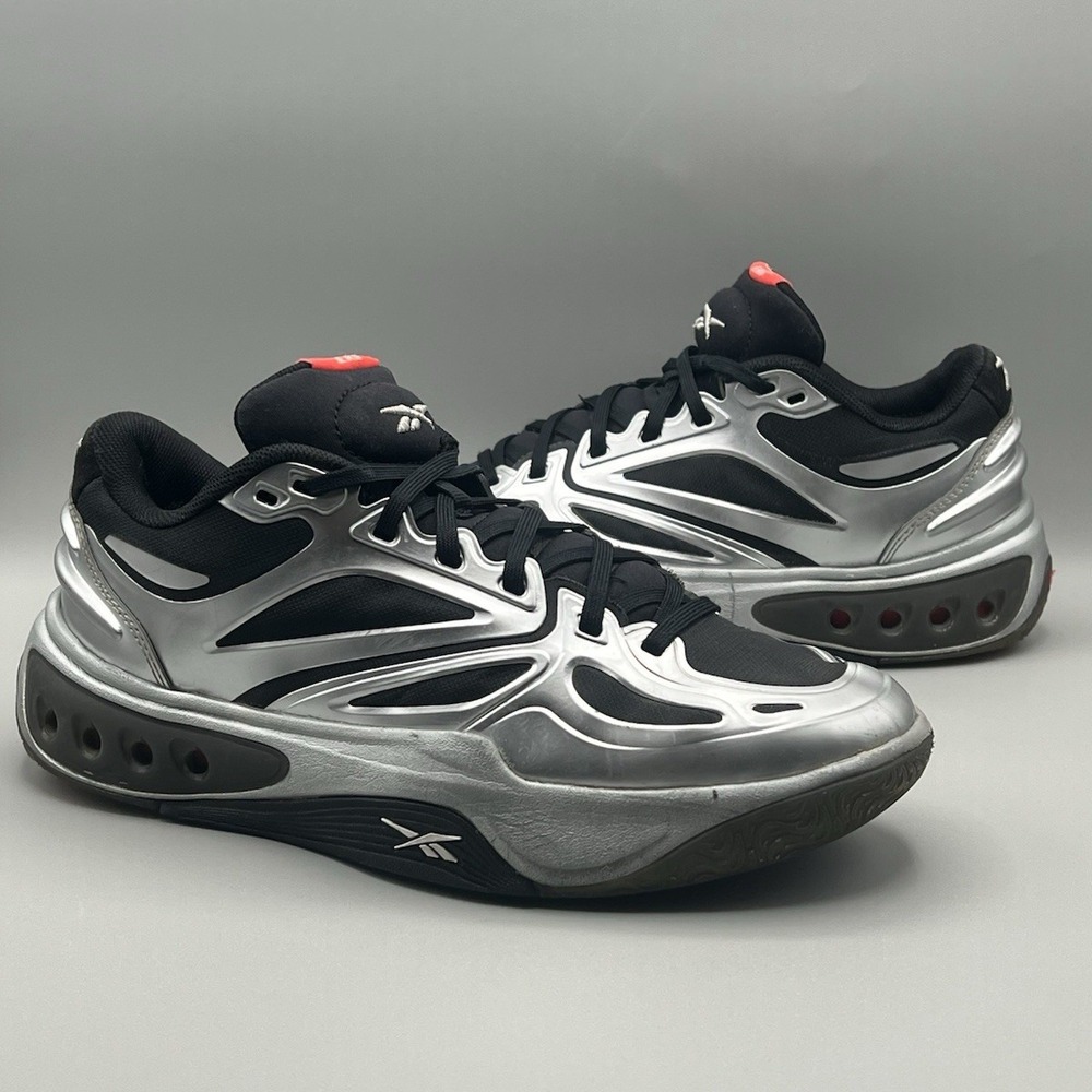 Reebok Engine A Black Silver Basketball Shoes - Men's Youth Size 6 (Angel Reese)